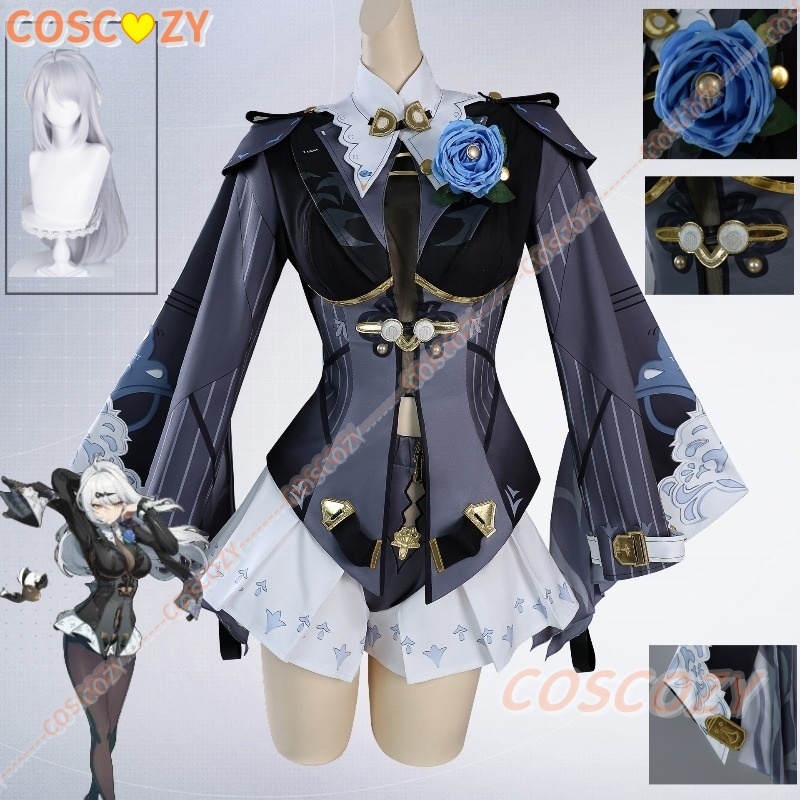 Anime Cosplay Outfit Girl - ゼンレスゾーンゼロ イーシュアン コスプレ衣装 ウィッグ コート ドレス
