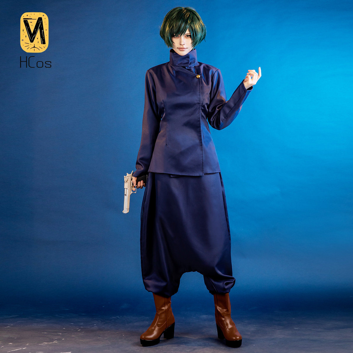 Anime Cosplay Jujutsu Kaisen - 呪術廻戦 雅人麻衣 コスプレ衣装、アニメ京都呪術高中的制服 ユニセックス フルセット コミックコン
