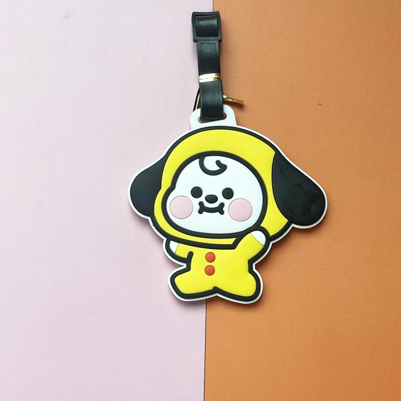 Anime Cosplay Girl Name - アニメ BT21 旅行荷物タグかわいいスーツケース ID 電話名ペンダント紛失防止女の子ポータブルラベル