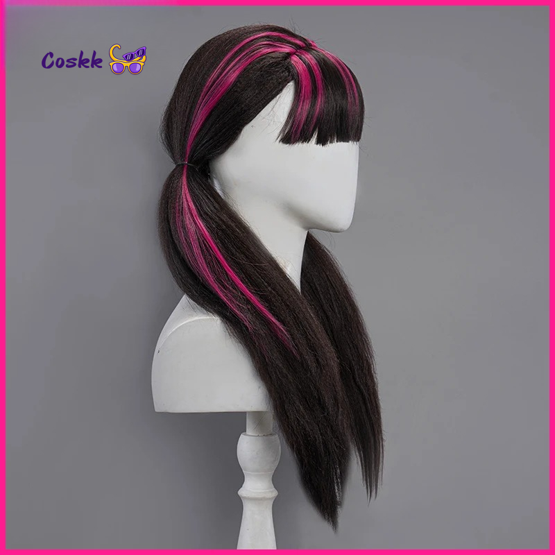 ドラキュララーア コスプレウィッグ ロングヘア 60CM ロ - Anime Cosplay Long Black Hair のレビューと価格