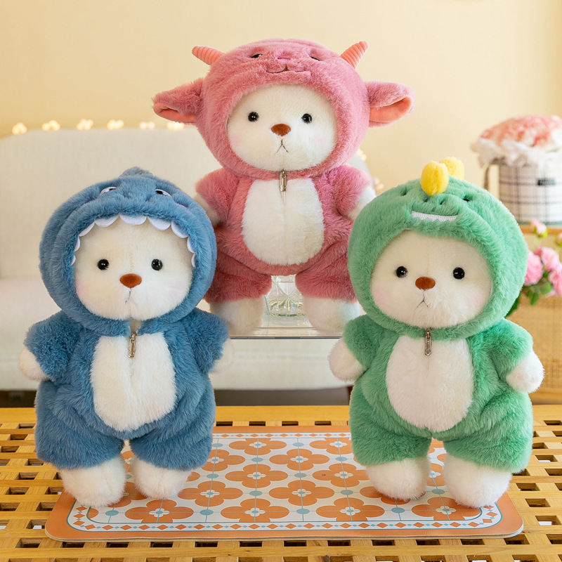 漫画のクマのぬいぐるみ,25 cm, 35cm,かわいい動物 - Anime About Cosplay Girl のレビューと価格