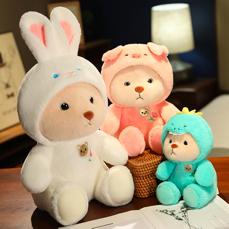 漫画のクマのぬいぐるみ,25 cm, 35cm,かわいい動物 - Anime About Cosplay Girl のレビューと価格