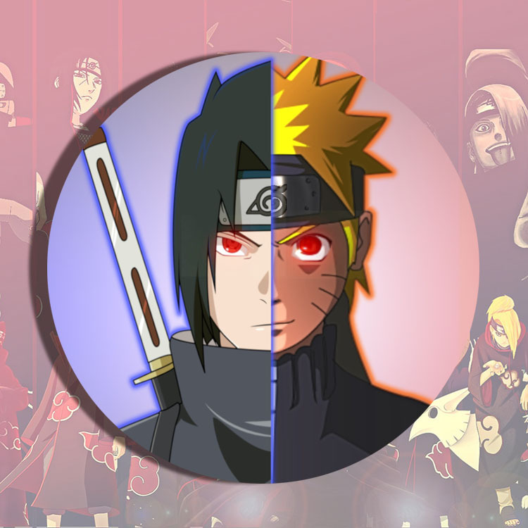 ナルトサスケイタチマダラカカシャアニメコスプレバッジピン金属 - Anime Cosplay Naruto のレビューと価格