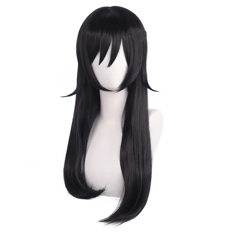Le Cool ハロウィン コミコン パーティーゲーム アイ - Anime Cosplay Long Black Hair のレビューと価格