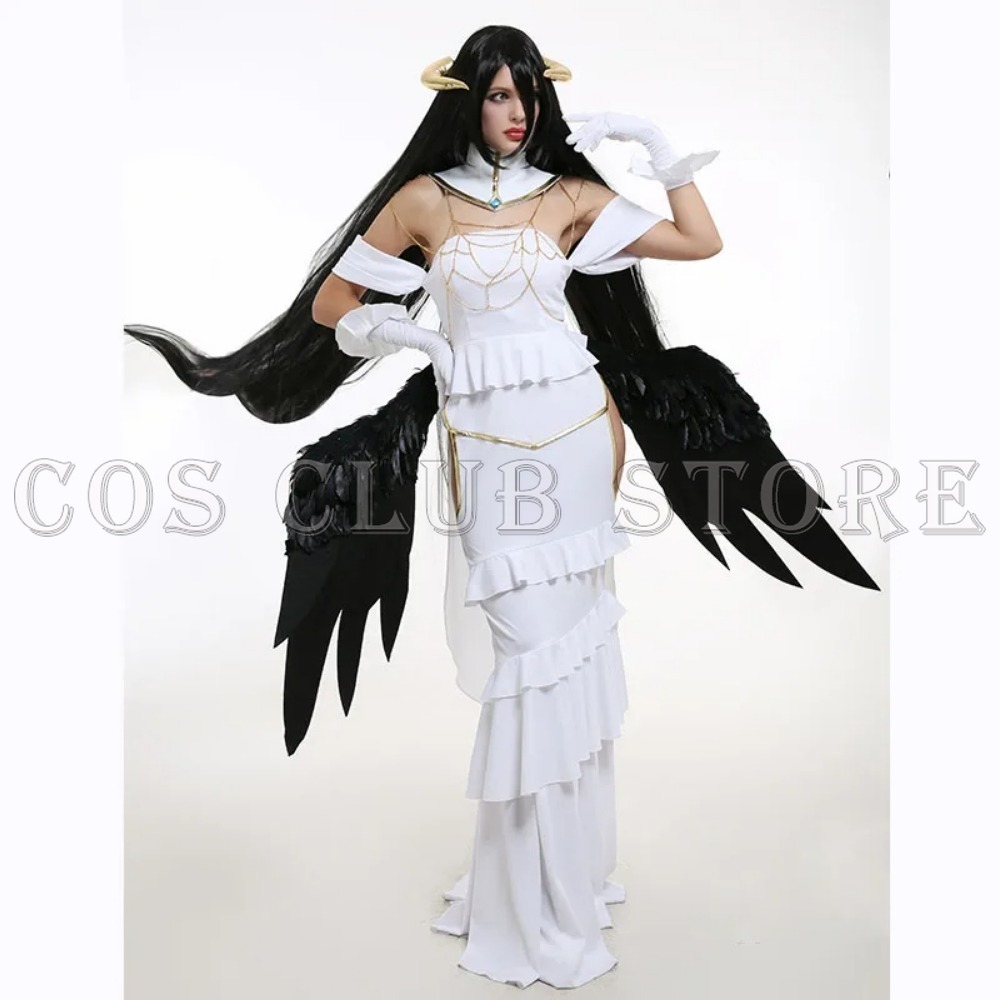 女性のためのアニメの変装,ハロウィーン,クリスマス,ワンピー - Anime Cosplay Albedo のレビューと価格