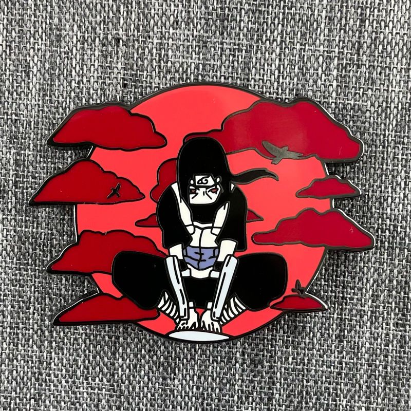 LXJERY うちはイタチブローチナルトアニメメタルバッジク - Anime Cosplay Naruto のレビューと価格