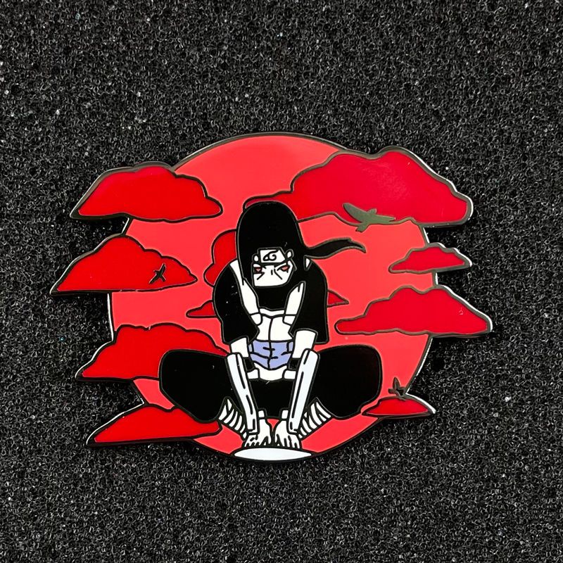 LXJERY うちはイタチブローチナルトアニメメタルバッジク - Anime Cosplay Naruto のレビューと価格
