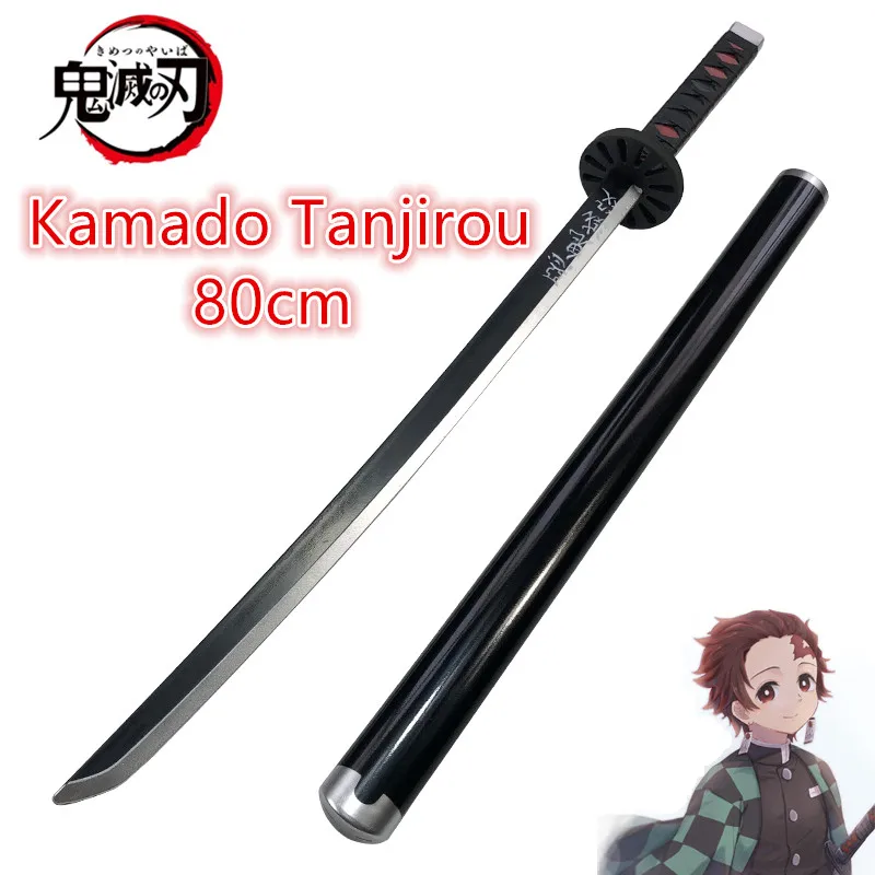 80cm コスプレアニメ鬼滅の刃刀小道具 オリジナル刀 竈門 - Anime Cosplay Katana のレビューと価格