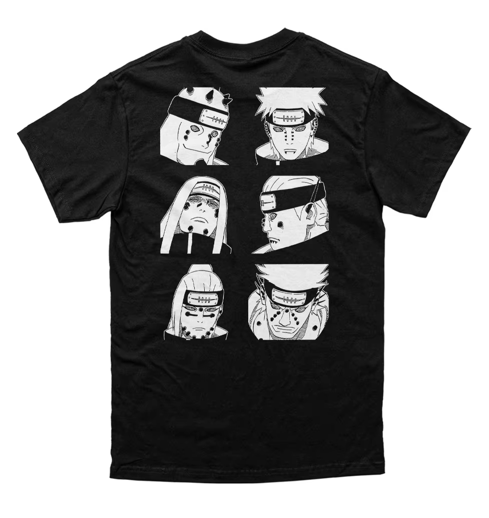ナルトペイン暁六道マンガグラフィック Tシャツ男性女性アニメ - Anime Cosplay Naruto のレビューと価格