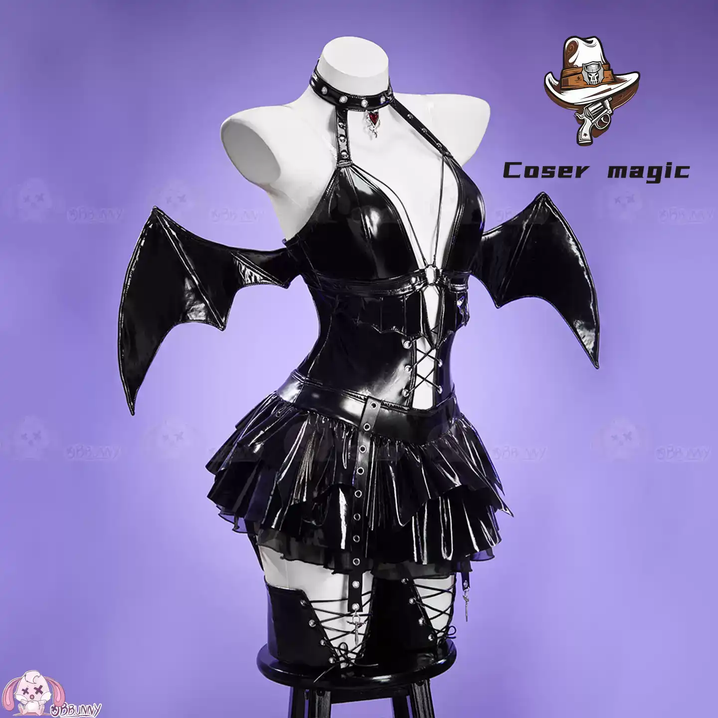 オリジナル・サキューバス・ハート ダークゴシック・サブカルチ - Anime Cosplay Outfit Girl のレビューと価格