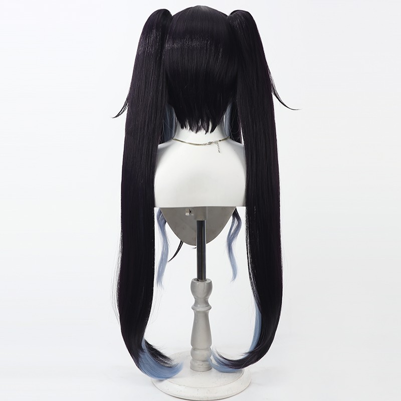 Aikiyo Fuuka コスプレウィッグ ブルーアーカイブ - Anime Cosplay Long Black Hair のレビューと価格