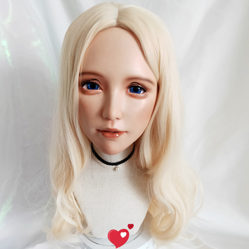 (Shu-02)女性スイートガール樹脂製ハーフヘッド着ぐるみ - Anime Cosplay Eye Makeup のレビューと価格