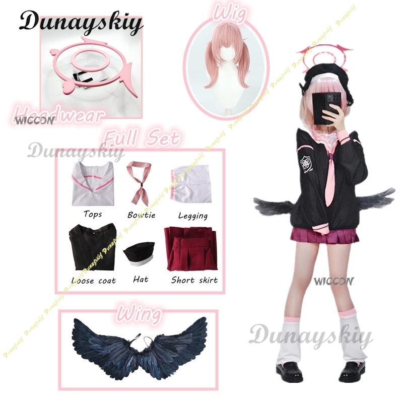 ブルーアーカイブ下江小春コスプレ衣装セーラー制服スーツ帽子翼 - Anime Cosplay Outfit Girl のレビューと価格