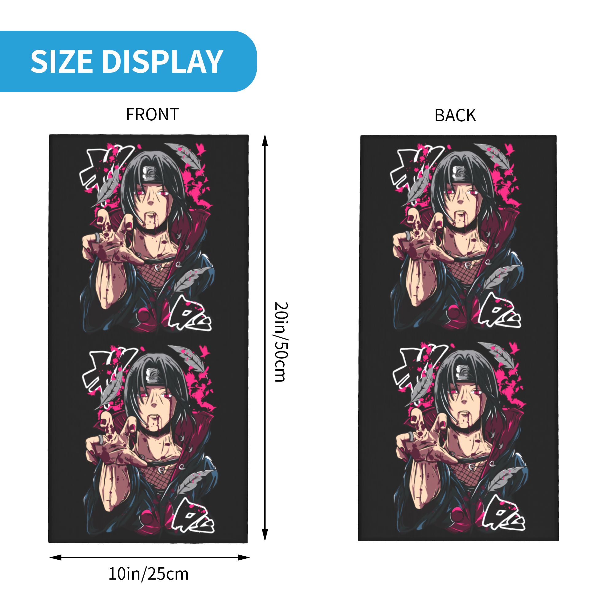 アニメ N-ナルト うちはイタチ バンダナ ネックゲイター  - Anime Cosplay Naruto のレビューと価格