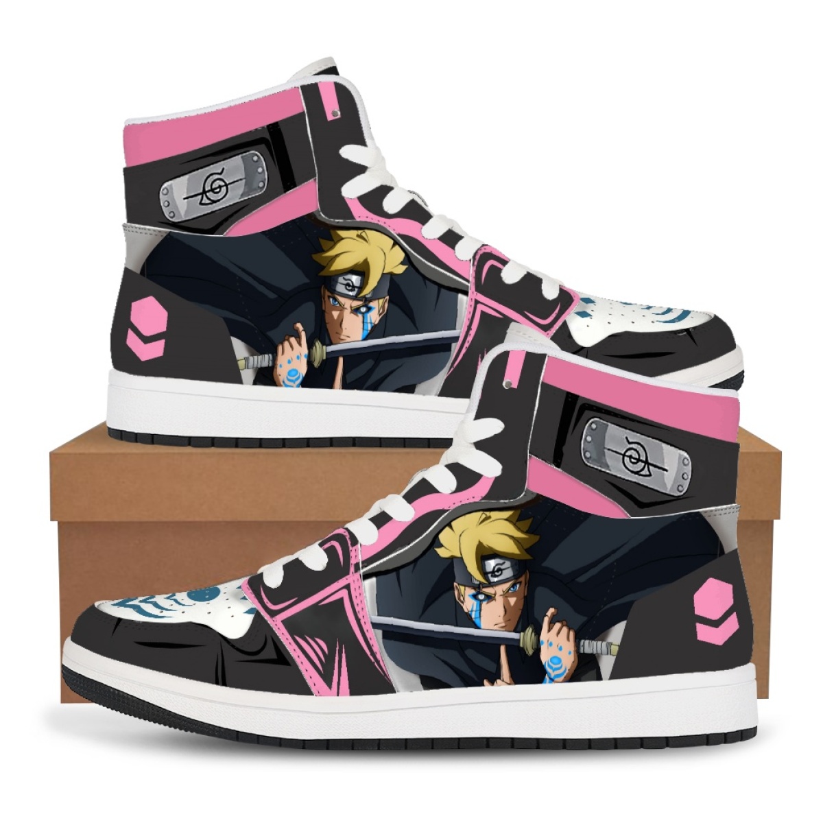 ナルトアニメハイトップスニーカーカジュアルシューズバスケット - Anime Cosplay Naruto のレビューと価格