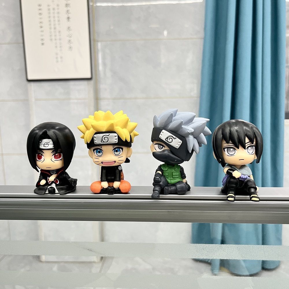 ナルト漫画かわいいフィギュアモデルカワイイ2Dちび人形車飾り - Anime Cosplay Naruto のレビューと価格