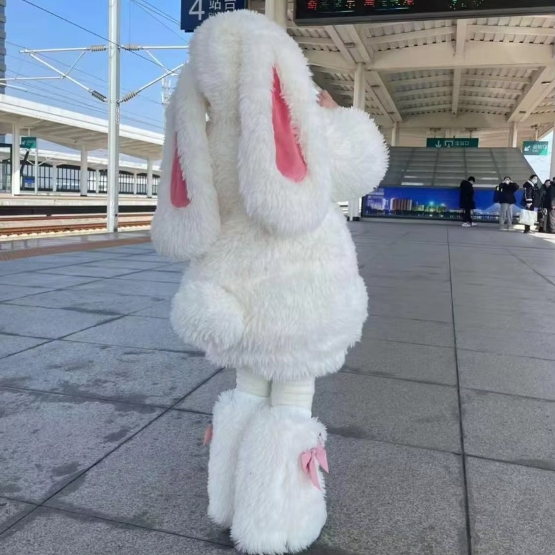 女の子の素敵な漫画ぬいぐるみウサギのコスプレ衣装かわいい子供 - Anime Cosplay Outfit Girl のレビューと価格