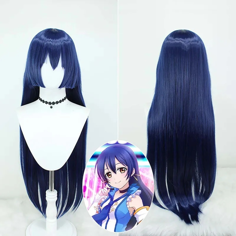 Le Cool ハロウィンパーティー 女性用 ラブライブ 浅 - Anime Cosplay Long Black Hair のレビューと価格