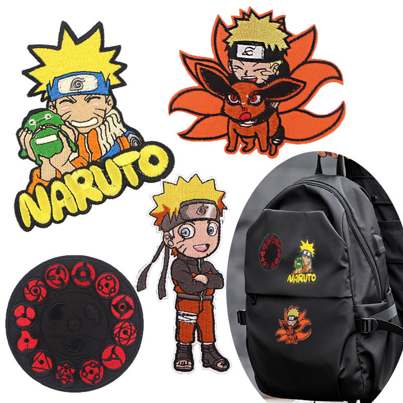 ナルト和風漫画アニメパーソナライズ刺繍パッチナルトアイロン接 - Anime Cosplay Naruto のレビューと価格