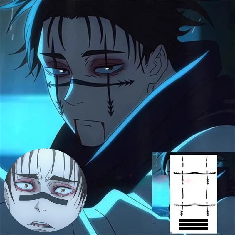 Choso タトゥーステッカー アニメ呪術廻戦シーズン 2  - Anime Cosplay Jujutsu Kaisen のレビューと価格